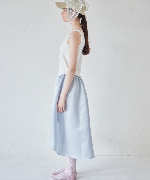 etre loin(エトルワン)の「Rose satin docking rib dress(ワンピース・レディース・ブラック/ブルー/ピンク・M)」の22枚目の写真