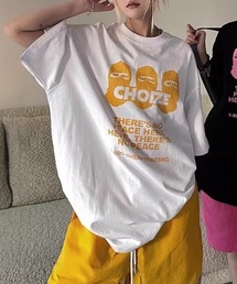 フロントプリントルーズTシャツ