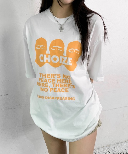 lilful(リルフル)の「フロントプリントルーズTシャツ(Tシャツ/カットソー・レディース・ホワイト/ブラック・M/L)」の14枚目の写真