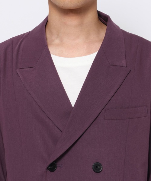 HARE（ハレ）の「【接触冷感】ICY FEELダブルショートジャケットSS(HARE)（テーラードジャケット・メンズ・ブラック/グレー/レッド・SMALL/MEDIUM）」の22枚目の写真