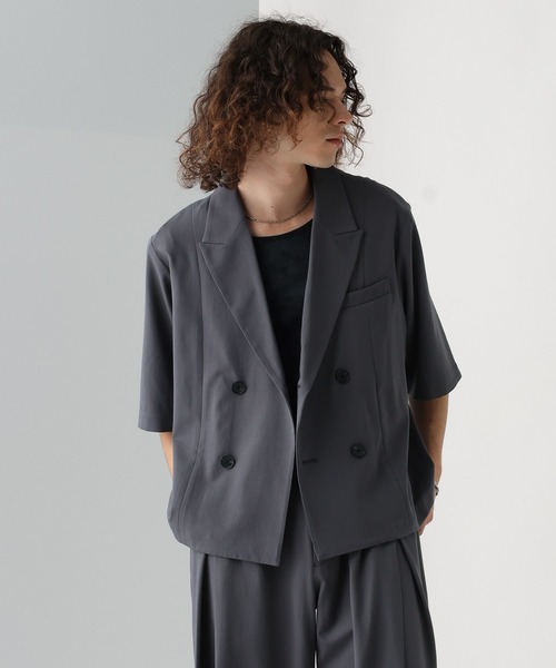 HARE ダブルショートジャケットSS セール】【接触冷感】ICY FEELダブルショートジャケットSS(HARE