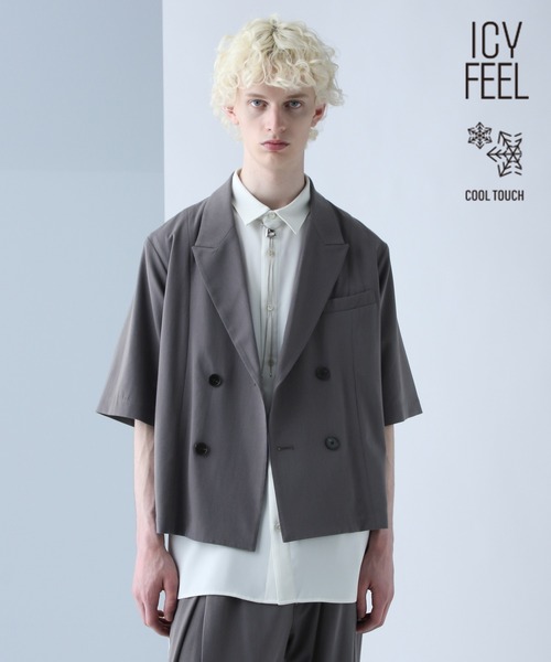 セール】【接触冷感】ICY FEELダブルショートジャケットSS(HARE