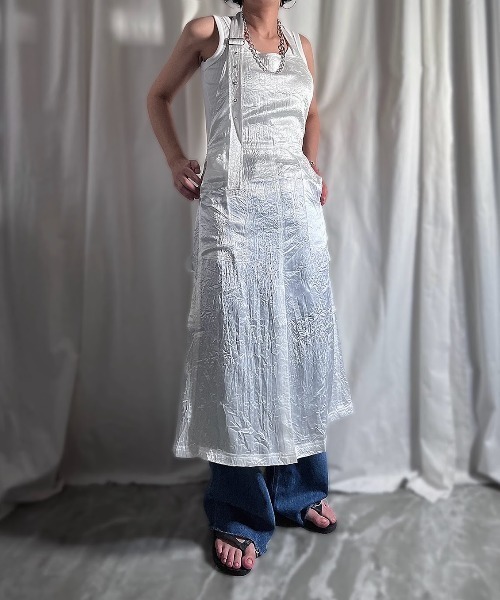 PROVOKE (プロヴォーク)の「SATIN APRON DRESS(ワンピース・レディース・ホワイト・FREE)」の1枚目の写真