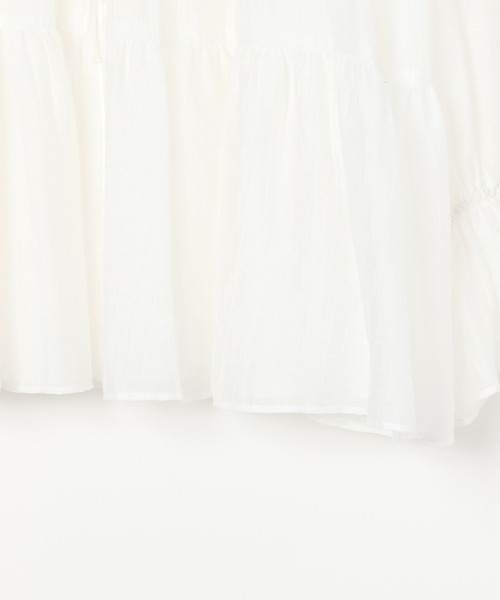 PAGEBOY(ページボーイ)の「【WEB限定】DAILYギャザーブラウス(シャツ/ブラウス・レディース・オフホワイト/ブラック・FREE)」の8枚目の写真