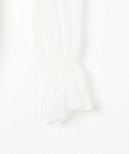 PAGEBOY(ページボーイ)の「【WEB限定】DAILYギャザーブラウス(シャツ/ブラウス・レディース・オフホワイト/ブラック・FREE)」の9枚目の写真