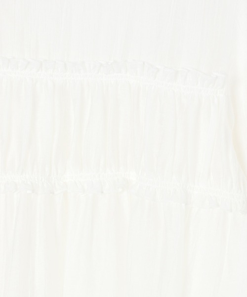 PAGEBOY(ページボーイ)の「【WEB限定】DAILYギャザーブラウス(シャツ/ブラウス・レディース・オフホワイト/ブラック・FREE)」の3枚目の写真
