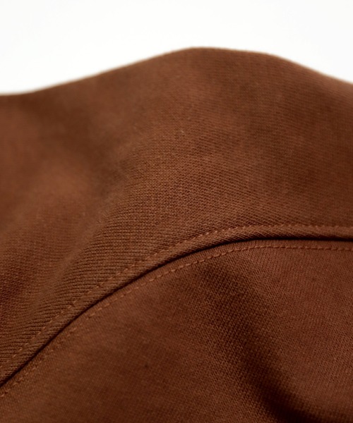 D.M.G.（ドミンゴ）の「[D.M.G / ディーエムジー] ベーシック裏毛 スウェットフーディー（パーカー・レディース・ブラウン/トップグレー・2/3）」の7枚目の写真