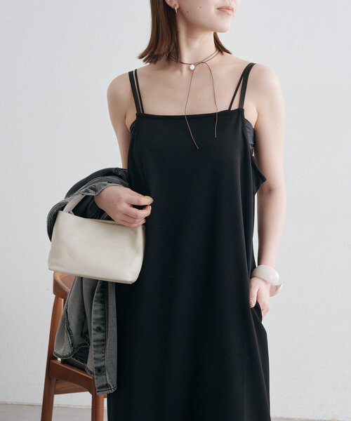 Omekashi（オメカシ）の「Onfキャミワンピース（ワンピース・レディース・ブラック/ベージュ・36/38）」の3枚目の写真