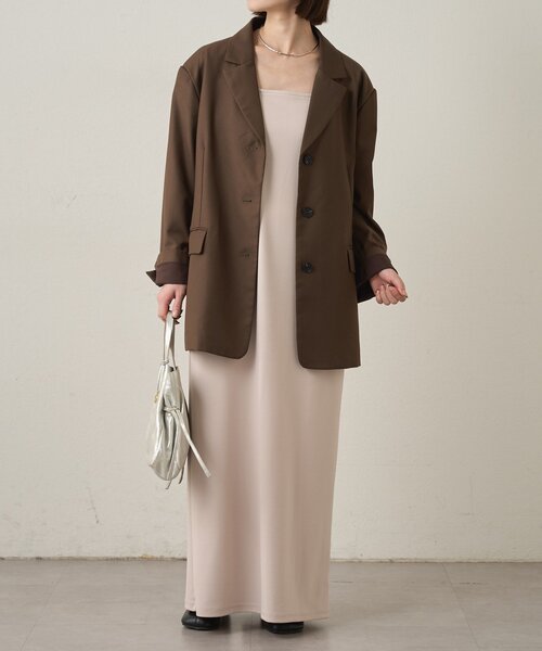 Omekashi（オメカシ）の「Onfキャミワンピース（ワンピース・レディース・ブラック/ベージュ・36/38）」の13枚目の写真