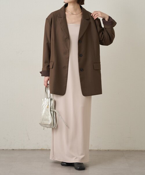 Omekashi（オメカシ）の「Onfキャミワンピース（ワンピース・レディース・ブラック/ベージュ・36/38）」の14枚目の写真