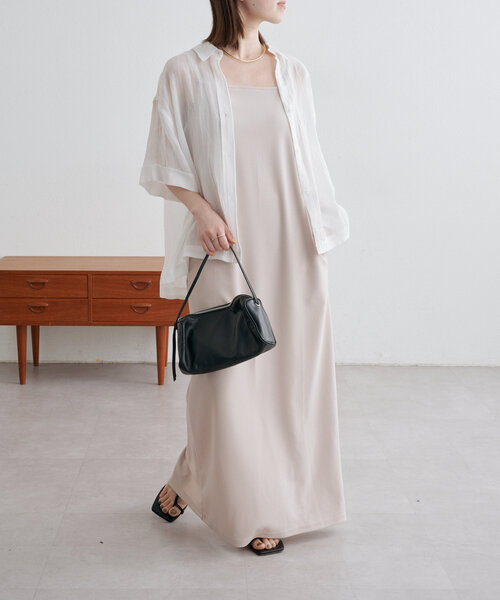 Omekashi（オメカシ）の「Onfキャミワンピース（ワンピース・レディース・ブラック/ベージュ・36/38）」の19枚目の写真