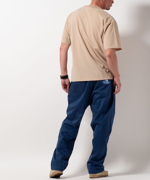 BAYBLO(ベイブロ)の「(SA) 梨地 ワンポイント 半袖 Tシャツ(Tシャツ/カットソー・メンズ・ベージュ/グレー/ブラック/サックスブルー・M/L/LL)」の6枚目の写真