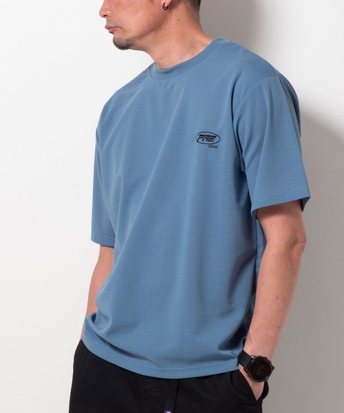 BAYBLO(ベイブロ)の「(SA) 梨地 ワンポイント 半袖 Tシャツ(Tシャツ/カットソー・メンズ・ベージュ/グレー/ブラック/サックスブルー・M/L/LL)」の8枚目の写真