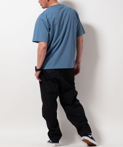 BAYBLO(ベイブロ)の「(SA) 梨地 ワンポイント 半袖 Tシャツ(Tシャツ/カットソー・メンズ・ベージュ/グレー/ブラック/サックスブルー・M/L/LL)」の11枚目の写真