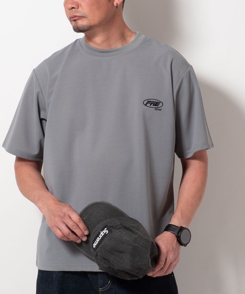 BAYBLO(ベイブロ)の「(SA) 梨地 ワンポイント 半袖 Tシャツ(Tシャツ/カットソー・メンズ・ベージュ/グレー/ブラック/サックスブルー・M/L/LL)」の12枚目の写真