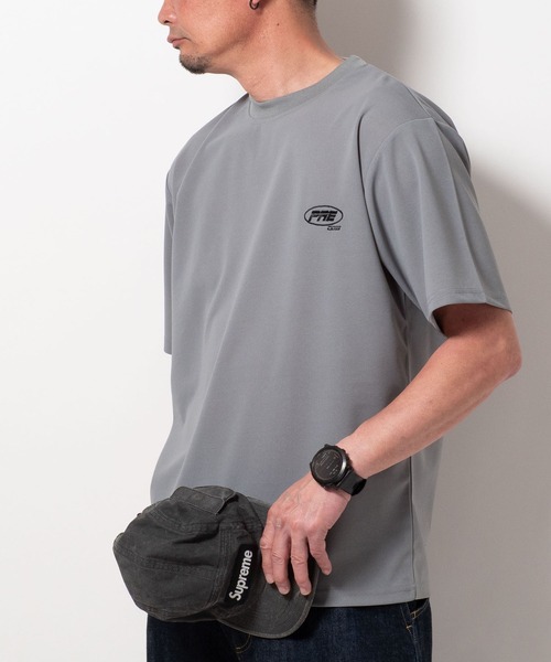 BAYBLO(ベイブロ)の「(SA) 梨地 ワンポイント 半袖 Tシャツ(Tシャツ/カットソー・メンズ・ベージュ/グレー/ブラック/サックスブルー・M/L/LL)」の13枚目の写真