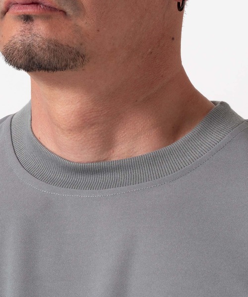 BAYBLO(ベイブロ)の「(SA) 梨地 ワンポイント 半袖 Tシャツ(Tシャツ/カットソー・メンズ・ベージュ/グレー/ブラック/サックスブルー・M/L/LL)」の20枚目の写真