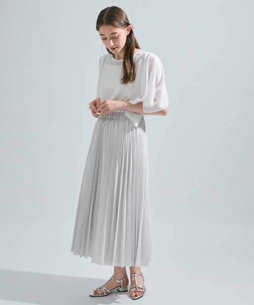 ketty(ケティ)の「2WAYジョーゼットフリルトップス≪手洗い可能≫(Tシャツ/カットソー・レディース・ネイビー/ブラック/オフホワイト・M)」の8枚目の写真