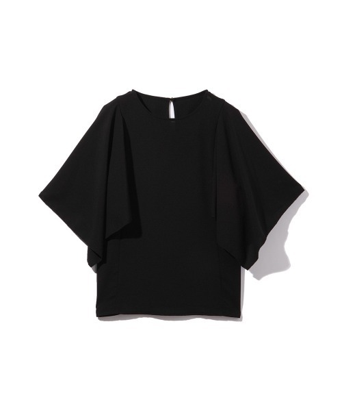 ketty(ケティ)の「2WAYジョーゼットフリルトップス≪手洗い可能≫(Tシャツ/カットソー・レディース・ネイビー/ブラック/オフホワイト・M)」の19枚目の写真