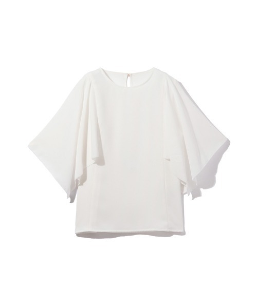 ketty(ケティ)の「2WAYジョーゼットフリルトップス≪手洗い可能≫(Tシャツ/カットソー・レディース・ネイビー/ブラック/オフホワイト・M)」の20枚目の写真
