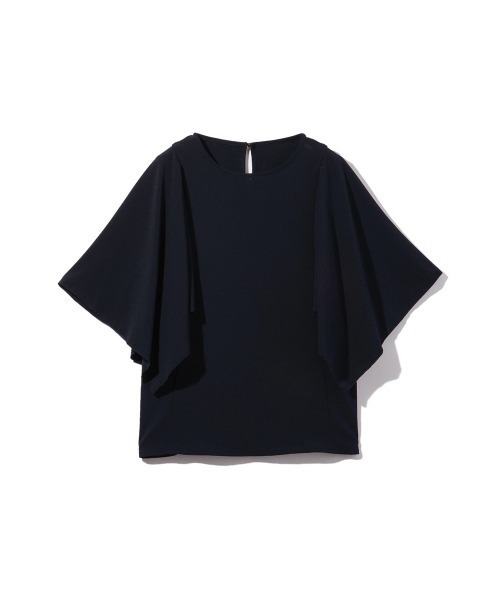 ketty(ケティ)の「2WAYジョーゼットフリルトップス≪手洗い可能≫(Tシャツ/カットソー・レディース・ネイビー/ブラック/オフホワイト・M)」の21枚目の写真