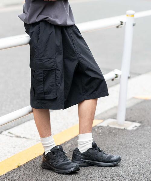 WEGO（ウィゴー）の「WEGO/ナイロンイージーバギーカーゴショーツ（カーゴパンツ・メンズ・オリーブ/ライトグレー/ブラック・MEDIUM/LARGE）」の19枚目の写真