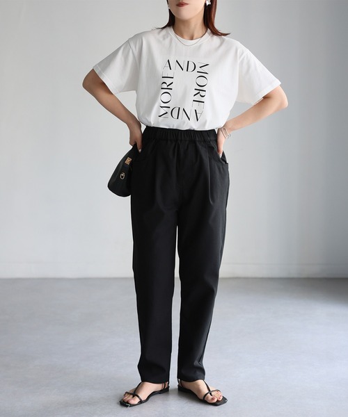 Riberry（リベリー）の「リネンコットンタックポケットイージーパンツ（スラックス・レディース・グレー/ナチュラル/ブラック・FREE）」の6枚目の写真