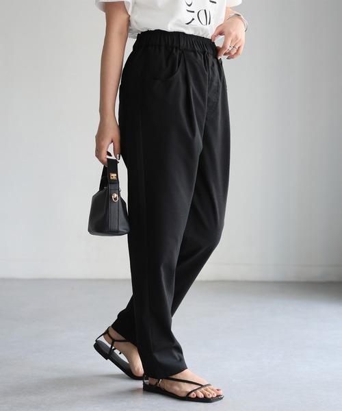 Riberry（リベリー）の「リネンコットンタックポケットイージーパンツ（スラックス・レディース・グレー/ナチュラル/ブラック・FREE）」の14枚目の写真