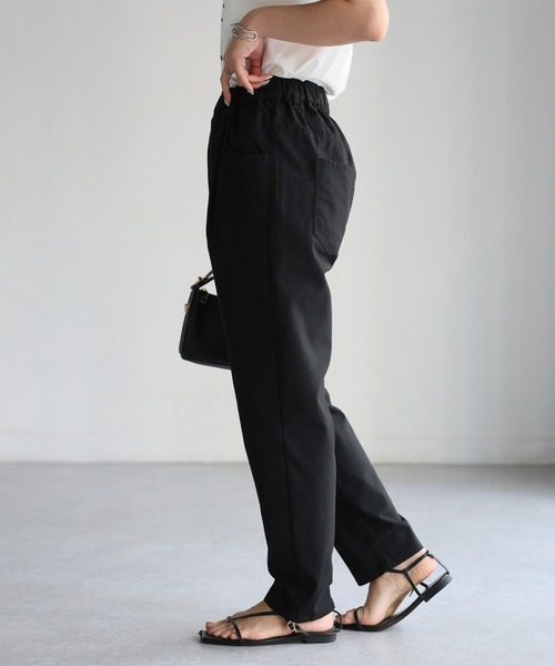 Riberry（リベリー）の「リネンコットンタックポケットイージーパンツ（スラックス・レディース・グレー/ナチュラル/ブラック・FREE）」の15枚目の写真