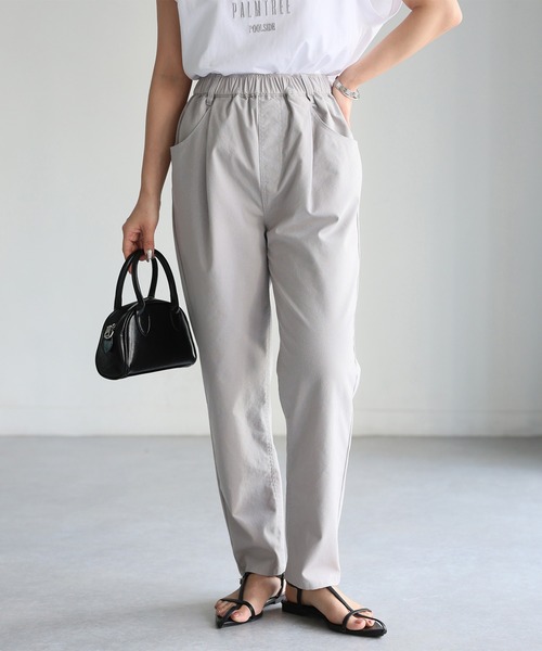 Riberry（リベリー）の「リネンコットンタックポケットイージーパンツ（スラックス・レディース・グレー/ナチュラル/ブラック・FREE）」の7枚目の写真