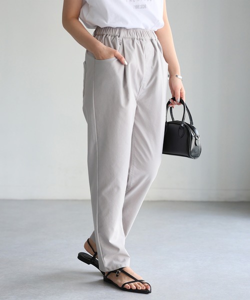 Riberry（リベリー）の「リネンコットンタックポケットイージーパンツ（スラックス・レディース・グレー/ナチュラル/ブラック・FREE）」の18枚目の写真