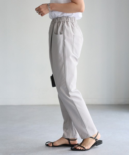 Riberry（リベリー）の「リネンコットンタックポケットイージーパンツ（スラックス・レディース・グレー/ナチュラル/ブラック・FREE）」の19枚目の写真