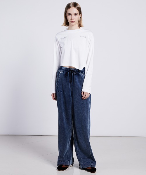 ESSENTIAL（エッセンシャル）の「インディゴワイドパンツ（その他パンツ・レディース・ブルー・36/38）」の9枚目の写真