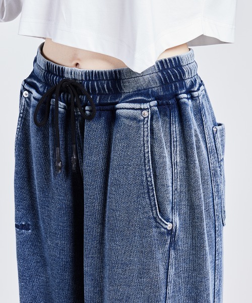 ESSENTIAL（エッセンシャル）の「インディゴワイドパンツ（その他パンツ・レディース・ブルー・36/38）」の14枚目の写真