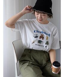 ehka sopo | フォトプリントTシャツ(Tシャツ/カットソー)