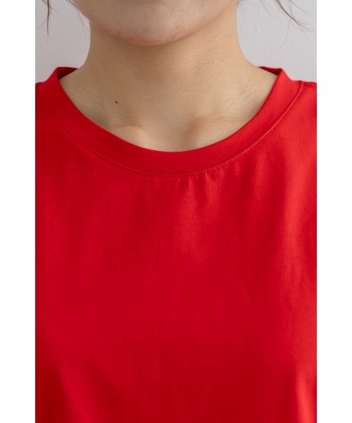 M.deux（エムドゥ）の「［ドライタッチフレアカットソー］（Tシャツ/カットソー・レディース・チャコールグレー/レッド/ブルー・MEDIUM）」の14枚目の写真
