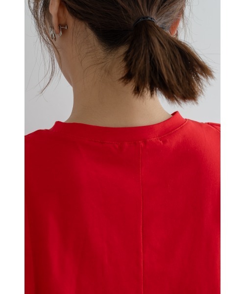 M.deux（エムドゥ）の「［ドライタッチフレアカットソー］（Tシャツ/カットソー・レディース・チャコールグレー/レッド/ブルー・MEDIUM）」の15枚目の写真