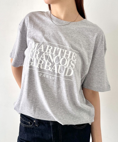 MARITHE + FRANCOIS GIRBAUD(マリテフランソワジルボー)の「MARITHE + FRANCOIS GIRBAUD(マリテフランソワジルボー)/ロゴプリント 半袖 Tシャツ/a four-colored T-shirt(Tシャツ/カットソー・レディース・ブラック/グレー/ホワイト/ネイビー・S/M/L/XL)」の17枚目の写真