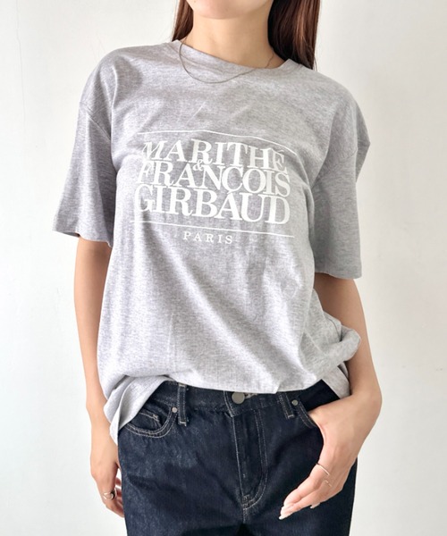 MARITHE + FRANCOIS GIRBAUD(マリテフランソワジルボー)の「MARITHE + FRANCOIS GIRBAUD(マリテフランソワジルボー)/ロゴプリント 半袖 Tシャツ/a four-colored T-shirt(Tシャツ/カットソー・レディース・ブラック/グレー/ホワイト/ネイビー・S/M/L/XL)」の20枚目の写真