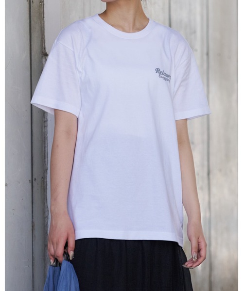 MODISH GAZE(モディシュガゼ)の「【MODISH GAZE】スモーキングガール Relaxed半袖Tシャツ(Tシャツ/カットソー・メンズ・ホワイト×グレー/ホワイト×ピンク/ブラック×パープル/ブラック×ブルー/ホワイト×ブルー/ブラック×グリーン・MEDIUM/LARGE/X-LARGE)」の8枚目の写真