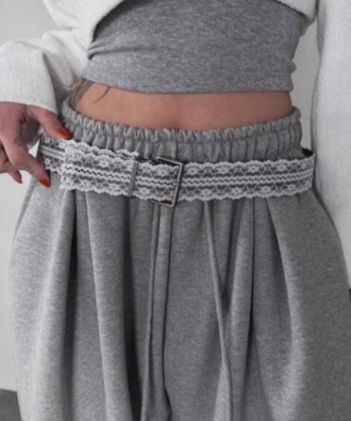 DIAVEL（ディアベル）の「【NEWデザイン】2素材MIXレースレザーベルト（ベルト・レディース・ホワイト/シルバー・F）」の13枚目の写真