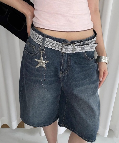 DIAVEL（ディアベル）の「【NEWデザイン】2素材MIXレースレザーベルト（ベルト・レディース・ホワイト/シルバー・F）」の16枚目の写真