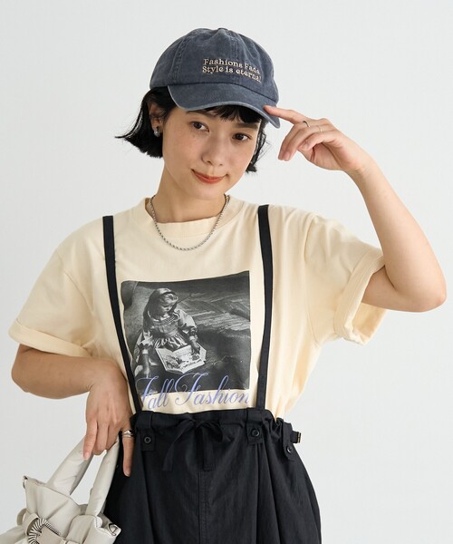 FREAK'S STORE(フリークスストア)の「Autumn Kids photo Tシャツ/フォトTシャツ(Tシャツ/カットソー・レディース・チャコール/オフホワイト/ナチュラル・フリ-)」の9枚目の写真