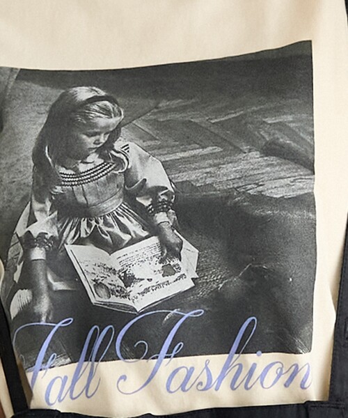 FREAK'S STORE(フリークスストア)の「Autumn Kids photo Tシャツ/フォトTシャツ(Tシャツ/カットソー・レディース・チャコール/オフホワイト/ナチュラル・フリ-)」の12枚目の写真