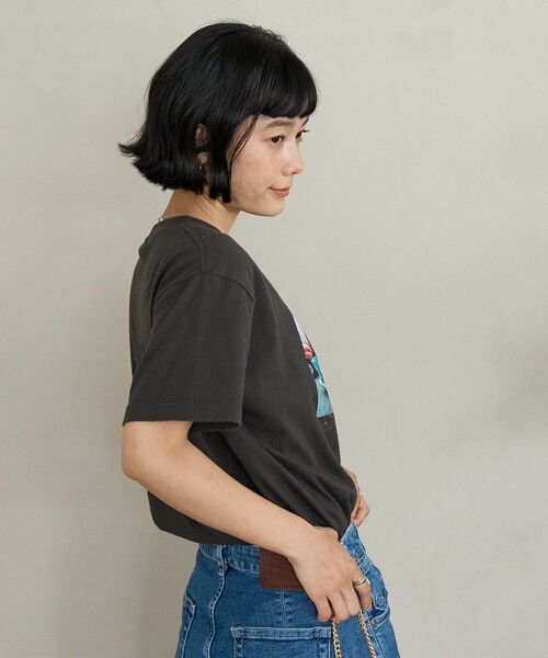 FREAK'S STORE(フリークスストア)の「Autumn Kids photo Tシャツ/フォトTシャツ(Tシャツ/カットソー・レディース・チャコール/オフホワイト/ナチュラル・フリ-)」の21枚目の写真