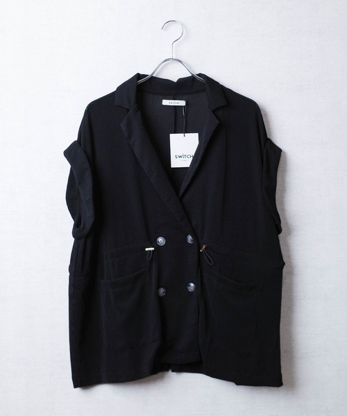 CLANE メッシュテーラードジャケット ブラック STYLEBLOCK ジャケット テーラードジャケット メッシュ