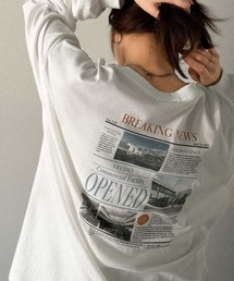 プリント ロンT」に該当するTシャツ/カットソーファッション通販