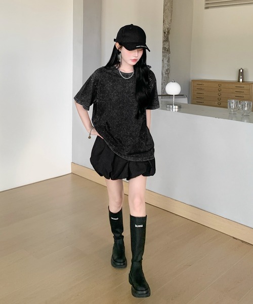 by LEGNA(バイレグナ)の「ユーズド風Tシャツ(Tシャツ/カットソー・レディース・カーキ/ブラック/グレー/ベージュ・SMALL/X-LARGE/LARGE/MEDIUM)」の17枚目の写真