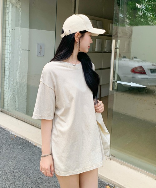 by LEGNA(バイレグナ)の「ユーズド風Tシャツ(Tシャツ/カットソー・レディース・カーキ/ブラック/グレー/ベージュ・SMALL/X-LARGE/LARGE/MEDIUM)」の10枚目の写真
