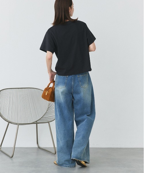 ad thie（アドティエ）の「フラワーモチーフ コード刺繍Tシャツ（Tシャツ/カットソー・レディース・オフホワイト/ブラック・FREE）」の20枚目の写真